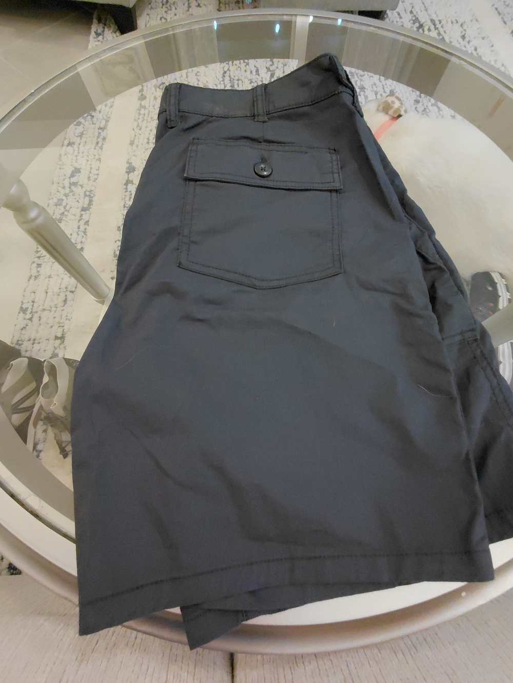 Mutual Weave Men's Black Casual Shorts - Classic Back Pocket